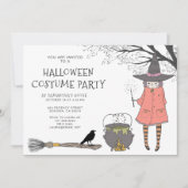 Sorcières Brew Kid's Halloween Party Invitation (Devant)