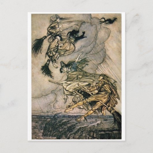 Sorcières Cartes postales vintages (Devant)