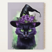 Sorcières Chat Noir Purple Flower Magie (Dos)