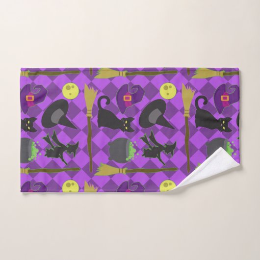 Sorcières de Halloween (Serviette à main)