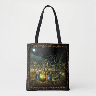 Sorcières de Halloween avec le sac fourre-tout à