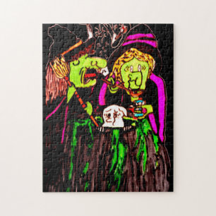 SORCIÈRES DE HALLOWEEN CHANTANT puzzle