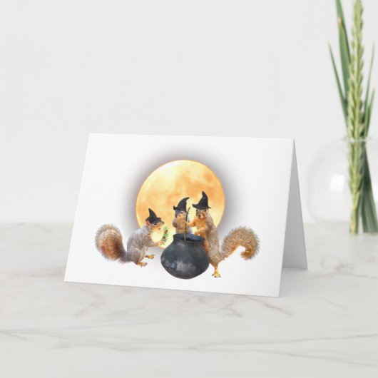 Sorcières d'écureuil avec carte Cauldron (Devant)