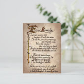 sorcières éffrayantes épell Halloween Carte postal (Debout devant)