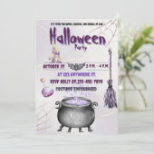 Sorcières et démonistes Invitation Carte plate (Debout devant)