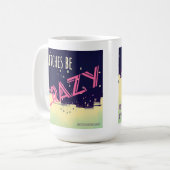 Sorcières être fou (rose) mug (Devant gauche)