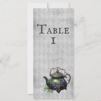 Sorcières gris clair Thé Enchantées Cartes de tabl