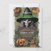 Sorcières Halloween Bash Costume Party Invitation (Devant)