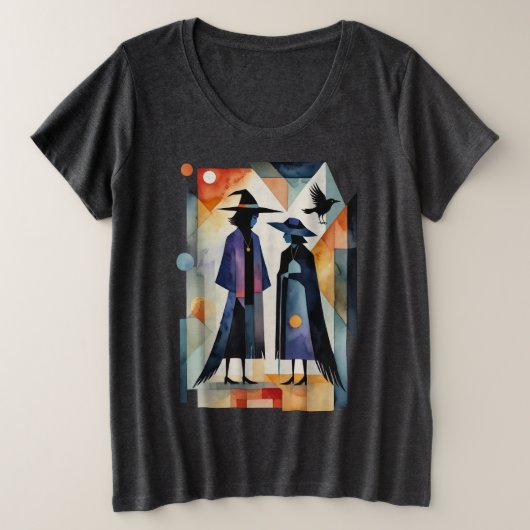 Sorcières modernes - une œuvre d'art abstrait 6 - (Design devant)