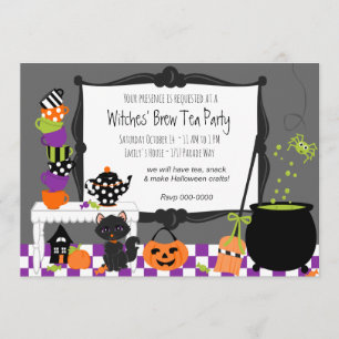 Sorcières Tea Party Invitation