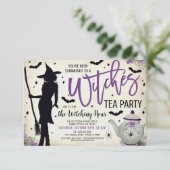 Sorcières Tea Party Invitation (Debout devant)