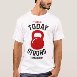 Sore Today Sterke Tomorrow - Gym Fitness Workout T-shirt