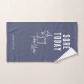 Sore Vandaag Sterk Morgen Grijs Naam Workout Gym Handdoek (Handdoek)