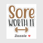 Sore worth het sticker (Vel)