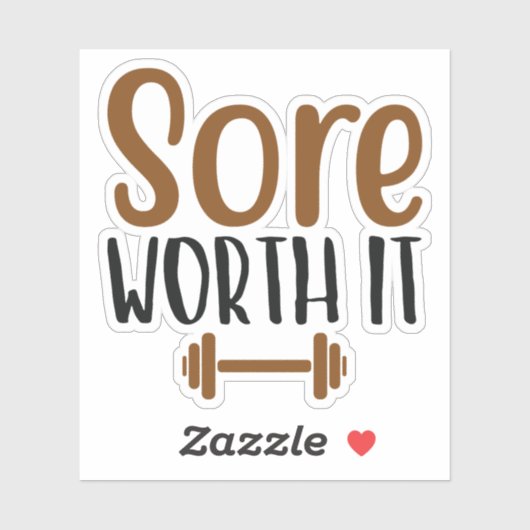 Sore worth het sticker (Vel)