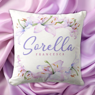 Sorella Lilies - Persoonlijk Cadeau voor Zus Kussen
