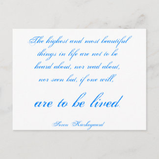 Soren Kierkegaard Briefkaart