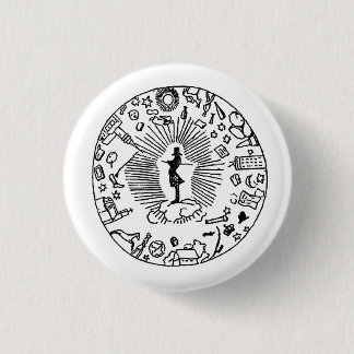 "SOREN KIERKEGAARD EN DE CORSAIR AFFAIR" RONDE BUTTON 3,2 CM