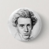 "SOREN KIERKEGAARD" RONDE BUTTON 5,7 CM (Voorkant)