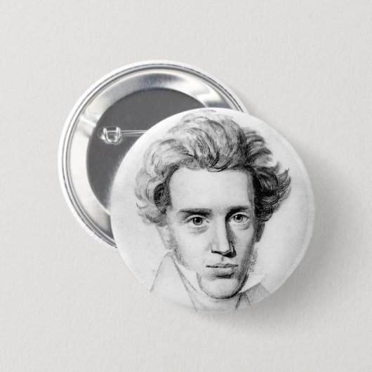 "SOREN KIERKEGAARD" RONDE BUTTON 5,7 CM (Voorkant /achterkant)