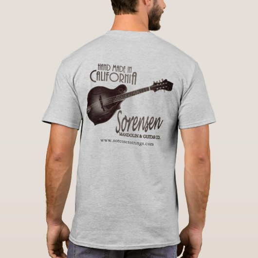 Sorensen VX mandolin Delux T-shirt (Achterkant)