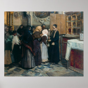 Sorolla - De reliek kussen Poster