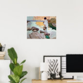 Sorolla - Elena at Cala de San Vicente Poster (Thuiskantoor)