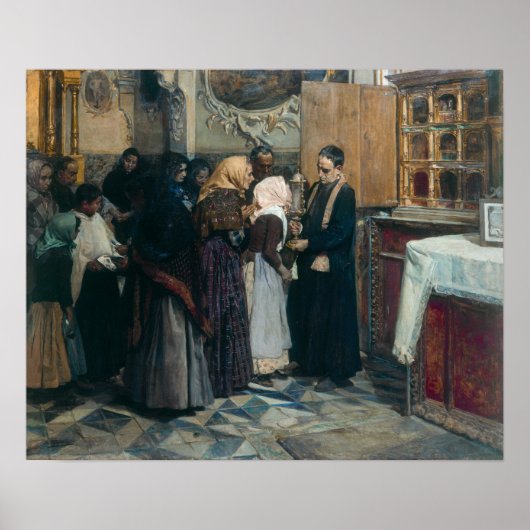 Sorolla - Het kreupeltje kussen Poster (Voorkant)