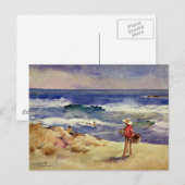 Sorolla - Jongen op het Zand Briefkaart (Voorkant / Achterkant)