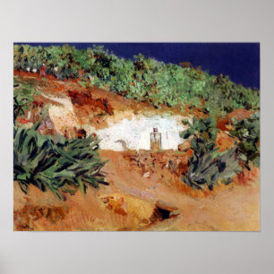 Sorolla - La Casa de Los Gitanos en El Sacromonte Poster