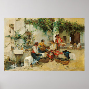 Sorolla - Meloenen verkopen Poster