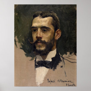 Sorolla - Portret van Rafael Altamira Poster