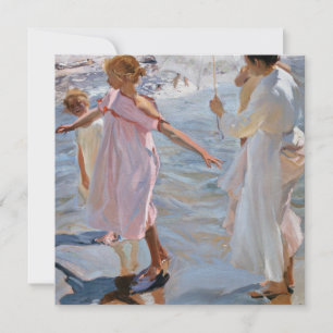 Sorolla Y Bastida - tijd voor een bathe in Valenci Feestdagenkaart