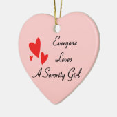Sorority Girl Keramisch Ornament (Links)