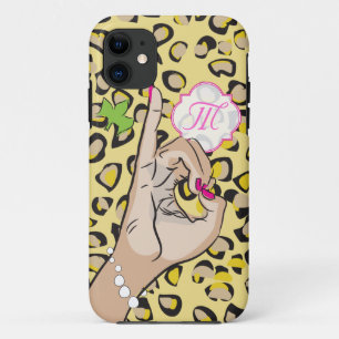 Sorority Life roze en groen iPhone 11 Hoesje