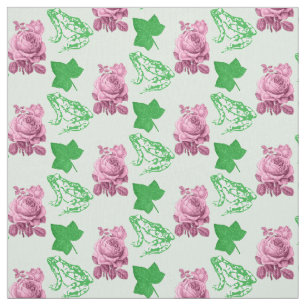 Sorority Life roze en groen weefsel Stof
