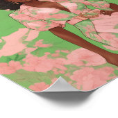 Sorority Zusterschap Roze en Groene Muur Poster Ku (Hoek)