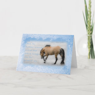 Sorraia Mustang Don Juan - Carte de vacances 5x7