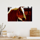Sorrel Horse Dans Profil Poster (Cuisine)