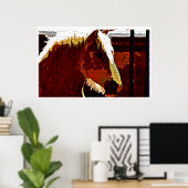 Sorrel Horse Dans Profil Poster (Bureau à domicile)