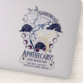 Sorrengail Apothecary officieuze vierde vleugel Me Sticker