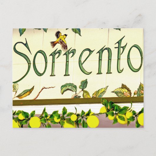 Sorrento, Italië Briefkaart (Voorkant)