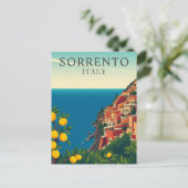 Sorrento, Italië Citroenen Reizen Retro Briefkaart (Staand voorkant)