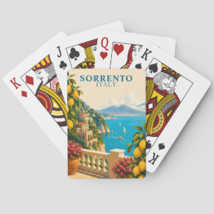 Sorrento Italië Citroenen Vintage Reis Pokerkaarten