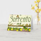 Sorrento, Italië Kaart (Gele Bloem)
