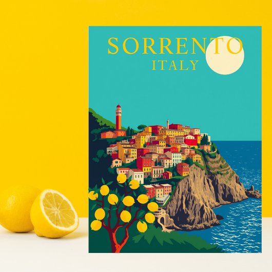 Sorrento, Italië Lemons Travel Briefkaart