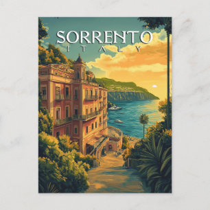 Sorrento Italië - Levendig stadsbeeld Briefkaart