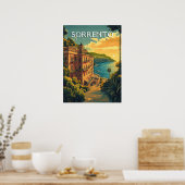 Sorrento Italië - Levendig stadsbeeld Poster (Keuken)