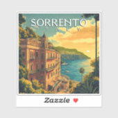 Sorrento Italië - Levendig stadsbeeld Sticker (Vel)