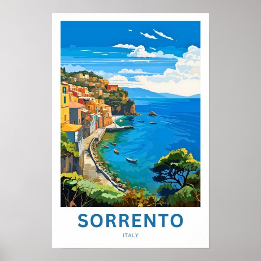 Sorrento Italië Reisprint Poster (Voorkant)